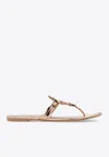 Tory Burch Miller Metallic Thong Sandals
