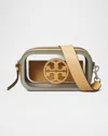 Tory Burch Mini Miller Clear Crossbody Bag In Clear