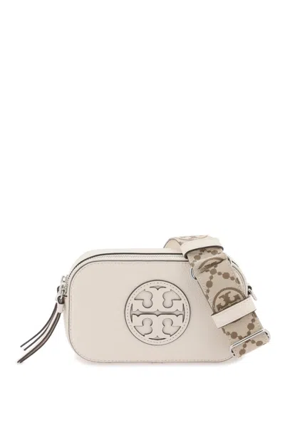Tory Burch Miller Mini Crossbody Bag In Beige