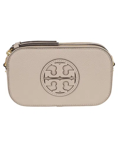 Tory Burch Miller Mini Crossbody Bag In Beige