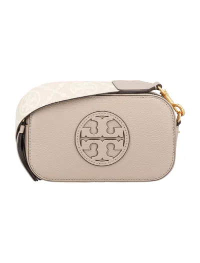 Tory Burch Miller Patent Border Mini Crossbody Bag Pale Pink