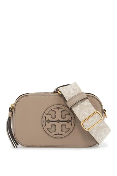 Tory Burch Miller Mini Crossbody Bag In Grey