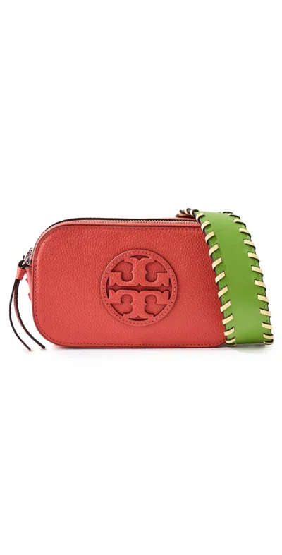 TORY BURCH MILLER MINI CROSSBODY BAG POPPY RED