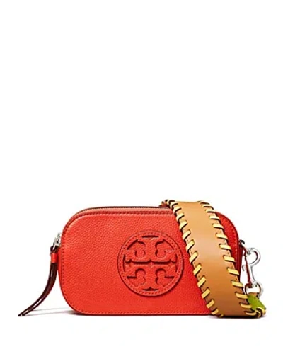 Tory Burch Miller Mini Crossbody Bag In Poppy Red/gold