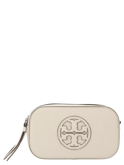 Tory Burch Mini Miller Crossbody Bag In White