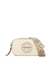 Tory Burch Mini Miller Leather Crossbody Bag In Neutral