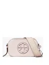 Tory Burch Miller Patent Border Mini Crossbody Bag Pale Pink In Pink
