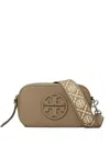 Tory Burch Miller Mini Leather Crossbody Bag In Gray