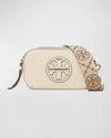 Tory Burch Miller Mini Leather Crossbody Bag In White