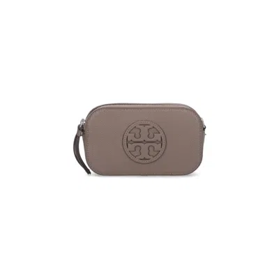 Tory Burch Miller Mini Shoulder Bag In Brown Leather