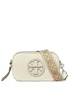Tory Burch Miller Mini Leather Crossbody Bag In Nude
