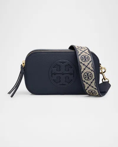 Tory Burch Miller Mini Zip Leather Crossbody Bag