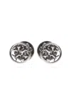 Tory Burch Miller Monogram Logo Stud Earrings