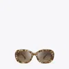 Tory Burch Miller Oval Sunglasses In Brown