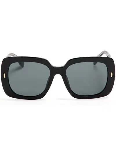 Tory Burch Miller Oversized-frame Sunglasses In Black