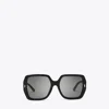 Tory Burch Miller Oversized Square Sunglasses In Black