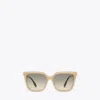 Tory Burch Miller Oversized Square Sunglasses In Burgundy