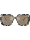 Tory Burch Miller Oversized Sunglasses In Black