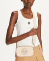 Tory Burch Miller Patent Border Mini Crossbody Bag In Pale Pink