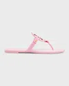 Tory Burch Miller Patent Leather Sandals In Purple