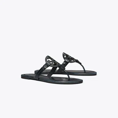 Tory Burch Miller Patent Sandal In Black