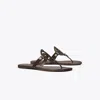 Tory Burch Miller Patent Sandal In Brown