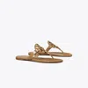 Tory Burch Miller Patent Sandal In Brown