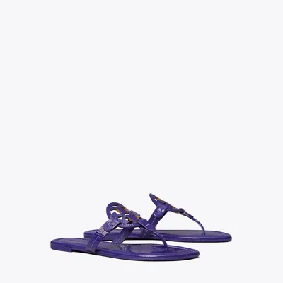 Tory Burch Miller Patent Sandal In Deep Purple
