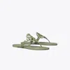 Tory Burch Miller Patent Sandal In Green