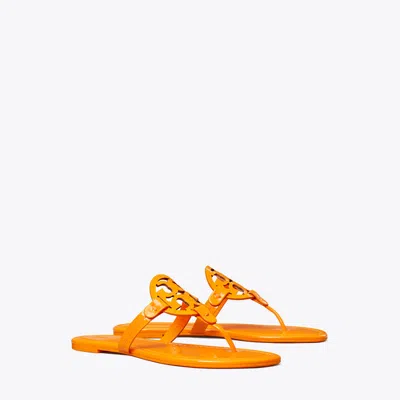 Tory Burch Miller Patent Sandal In Orange Citrus