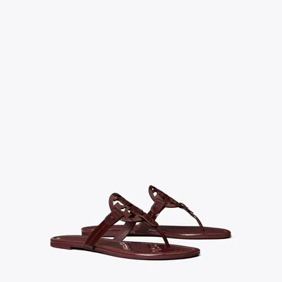 Tory Burch Miller Patent Sandal In Red