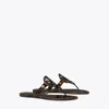 Tory Burch Miller Patent Sandal In Tortoise Patent