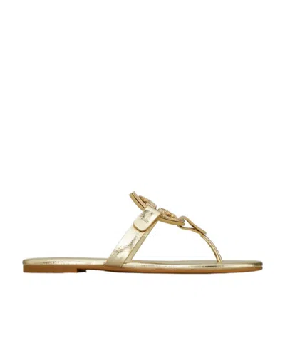 TORY BURCH TORY BURCH MILLER EMBELLISHED FLAT SANDALS