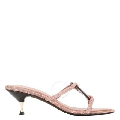 Tory Burch Miller Pave Bombe Sandals In Pink