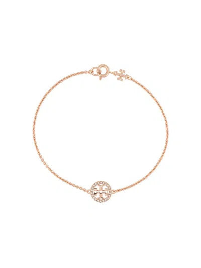 Tory Burch Miller Pave Chain Bracelet In Gold