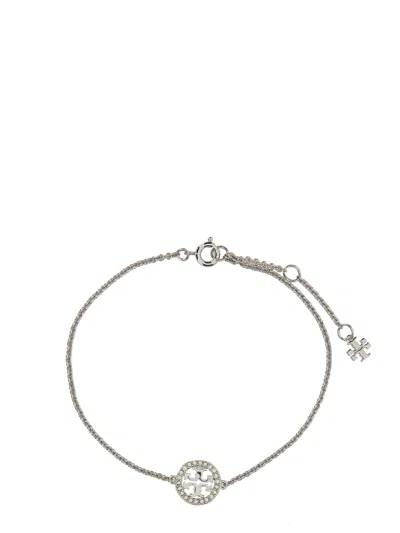 Tory Burch Miller Pave Chain Bracelet In Metallic