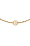 Tory Burch Miller Pavé Crystal Necklace In Gold