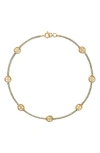 Tory Burch Miller Pavé Crystal Necklace In Tory Gold/crystal
