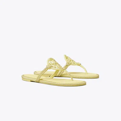 Tory Burch Miller Pavé Knotted Sandal In Yellow