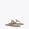 Tory Burch Miller Pavé Knotted Sandal In Dark Clay