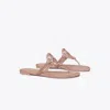 Tory Burch Miller Pavé Knotted Sandal In Neutral