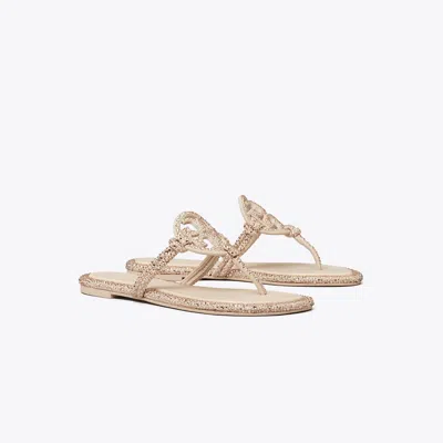 Tory Burch Miller Pavé Knotted Sandal In Pink