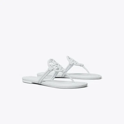 Tory Burch Miller Pavé Knotted Sandal In White