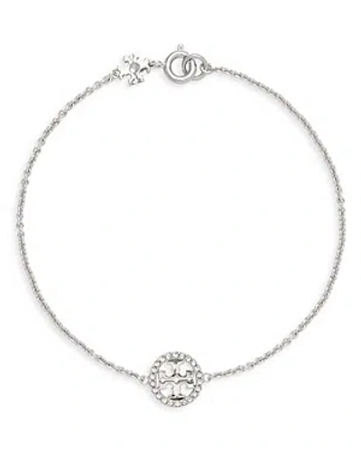 TORY BURCH MILLER PAVE LOGO LINK BRACELET