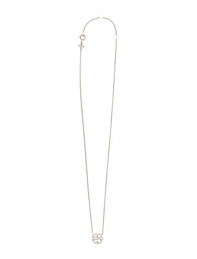 Tory Burch Miller Pave Pendant Necklace In Gold