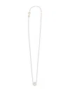 Tory Burch Miller Pave Pendant Necklace In Rose Gold / Crystal