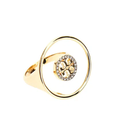 Tory Burch 'miller' Pavé Ring In Gold
