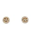 Tory Burch Miller Pave Stud Earring In Tory Gold / Crystal