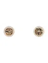 TORY BURCH MILLER PAVE STUD EARRING