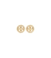 Tory Burch Miller Pavé Stud Earring In Tory Gold/crystal